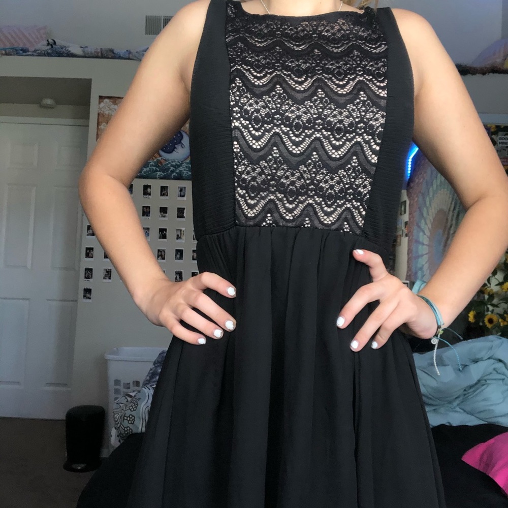Black short dress